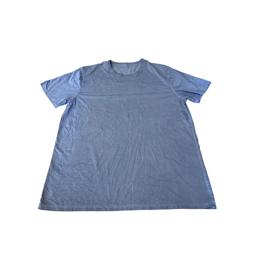 Lululemon Mens Short Sleeve Crewneck Workout T-Shirt Purple Blue Size XL I02